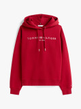 Κόκκινο Hoody Με Κεντητό Λογότυπο  Γυναίκες