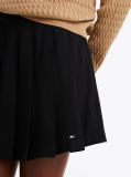 Black Pleated Mini Skirt  Women