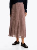 Multi Pleated Maxi Skirt  Women