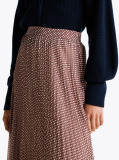 Multi Pleated Maxi Skirt  Women