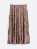 Multi Pleated Maxi Skirt  Women