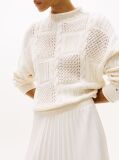 White Pleated Midi Skirt  Women