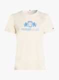 Beige Varsity Logo Slim Fit T-Shirt  Women