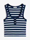 Multi Henley Slim Αμάνικο Τοπ  Γυναίκες