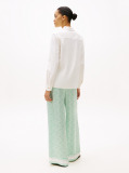Beige Concealed Placket Relaxed Shirt  Women