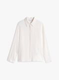 Beige Concealed Placket Relaxed Shirt  Women