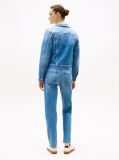 Blue Faded Slim Denim Jacket  Women