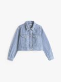 Multi Logo Oversized Denim Jacket  Women