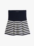Multi Flared Mini Skirt With Silk  Women