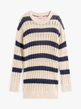 Multi Linen Blend Cable Knit Relaxed Jumper  Women