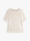 White Short Sleeve Jumper  Women
