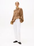Brown Oversized Mock Neck Jumper  Women