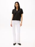 Black Relaxed Polo Shirt  Women