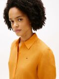 Orange Regular Fit Linen Shirt  Women