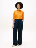 Orange Regular Fit Linen Shirt  Women