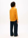 Orange Regular Fit Linen Shirt  Women