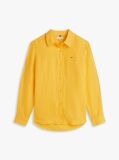 Orange Regular Fit Linen Shirt  Women