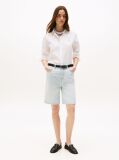 White Regular Fit Linen Shirt  Women