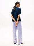 Blue Relaxed Fit Short Sleeve Shirt  Women