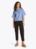 Multi Poplin Boxy Fit Shirt  Women