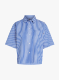 Multi Poplin Boxy Fit Shirt  Women