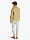 Brown Regular Fit Linen Blend Blazer  Women