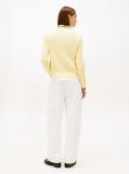 Yellow Cable Knit V-Neck Jumper  Women