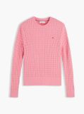 Pink Fine Cable Knit Jumper  Women
