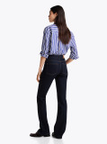 Blue Mid Rise Bootcut Jeans  Women