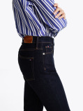 Blue Mid Rise Bootcut Jeans  Women