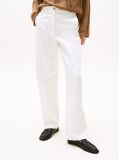 White Relaxed Straight Leg Chinos  Women