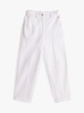 White Relaxed Straight Leg Chinos  Women