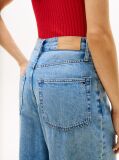 Blue High Rise Wide Leg Cropped Jeans  Women