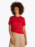 Red Contrast Flag T-Shirt  Women
