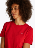 Red Contrast Flag T-Shirt  Women