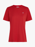 Red Contrast Flag T-Shirt  Women