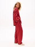 Red The Sofia Capsule Regular Wide Leg Trousers  Women