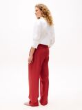 Red The Sofia Capsule Regular Wide Leg Trousers  Women