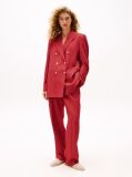 Red The Sofia Capsule Regular Wide Leg Trousers  Women
