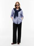 Multi Oversized Fit Poplin Shirt  Women