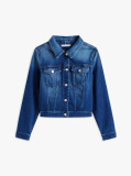 Blue Slim Denim Jacket  Women
