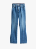 Blue Mid Rise Bootcut Jeans  Women