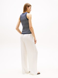 Multi Cable Knit Sleeveless Slim Jumper  Women