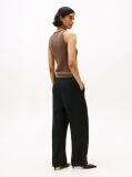 Brown Cable Knit Sleeveless Slim Jumper  Women