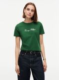 Πράσινο T-Shirt Με Στρογγυλή Λαιμόκοψη Και Κεντητό Λογότυπο  Γυναίκες