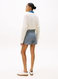 Multi Stripe Flared Denim Shorts  Women
