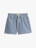 Multi Stripe Flared Denim Shorts  Women