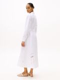 White Broderie Anglaise Maxi Shirt Dress  Women