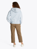 Blue Contrast Hilfiger Flag Embroidery Hoody  Women