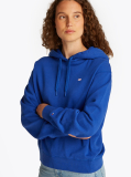 Blue Contrast Hilfiger Flag Embroidery Hoody  Women